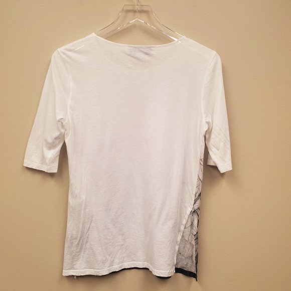 Stella McCartney Women's Floral Print Short Sleeve Tee Shirt Size 42 - Picture 7 of 10